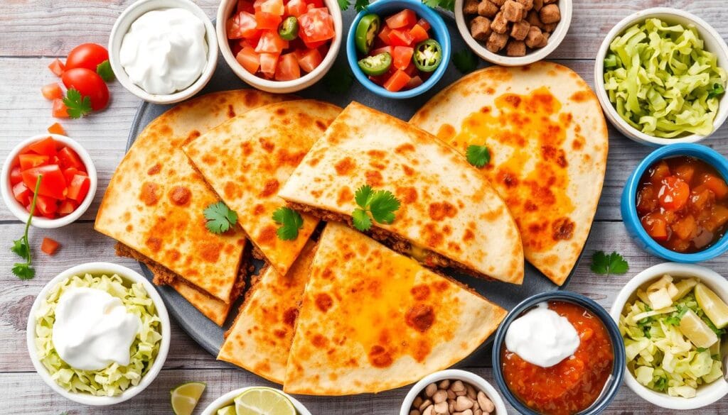 ground beef and cheese quesadillas toppings