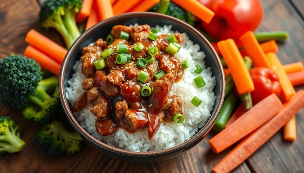 Teriyaki Turkey Rice Bowls