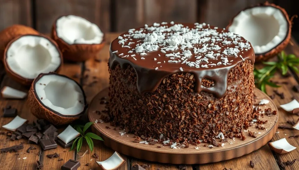 chocolate coconut cake