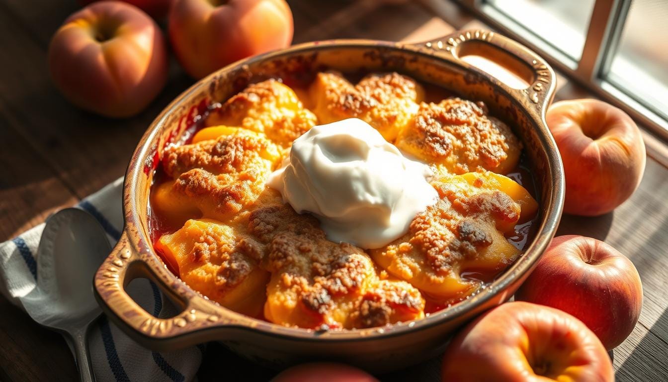 dump cake peach cobbler