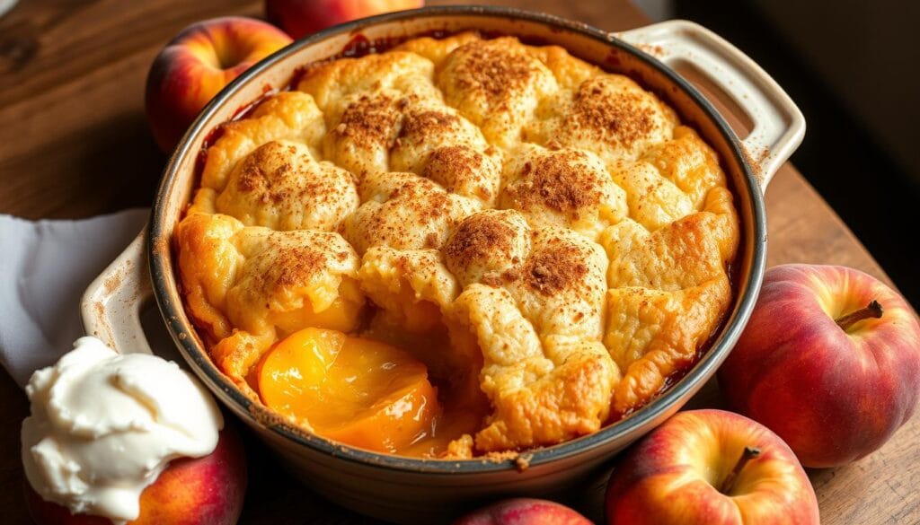 peach cobbler dump cake