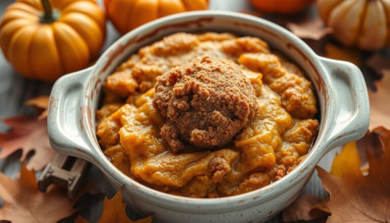 pumpkin dump cake wth spice cake mix