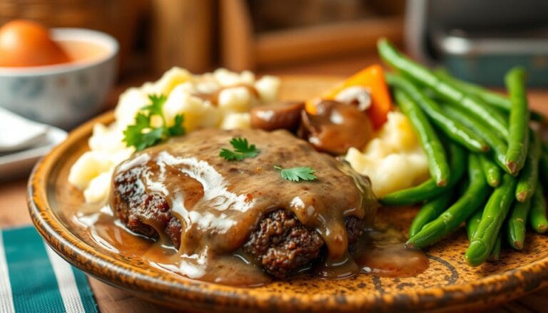 salisbury steak with mushroom gravy