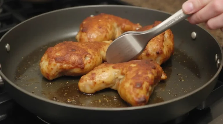 Crispy chicken cooking on a Blackstone griddle with sizzling vegetables.