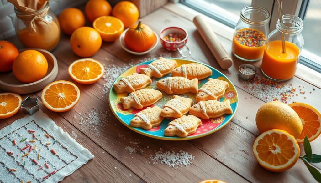 orange fish cookies recipe