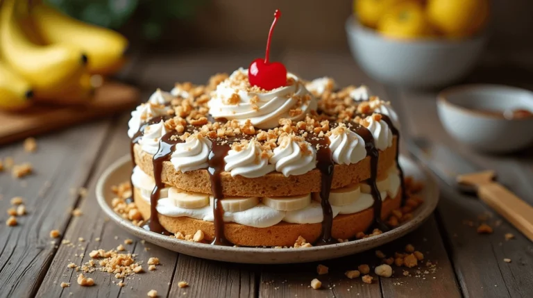 Banana Split Cake recipe