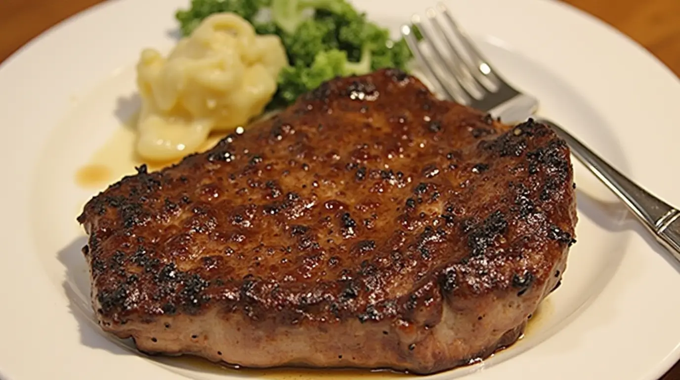 Perfectly Grilled Delmonico Steak recipe with Sizzling Butter and Herbs